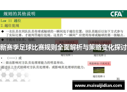 新赛季足球比赛规则全面解析与策略变化探讨